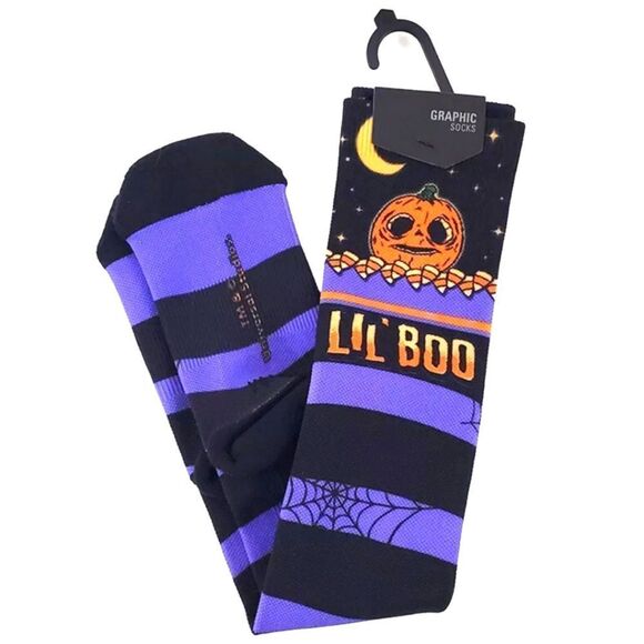 Universal Studios Halloween Lil Boo Knee High Socks Size 7.5-10  NWT - Picture 1 of 5